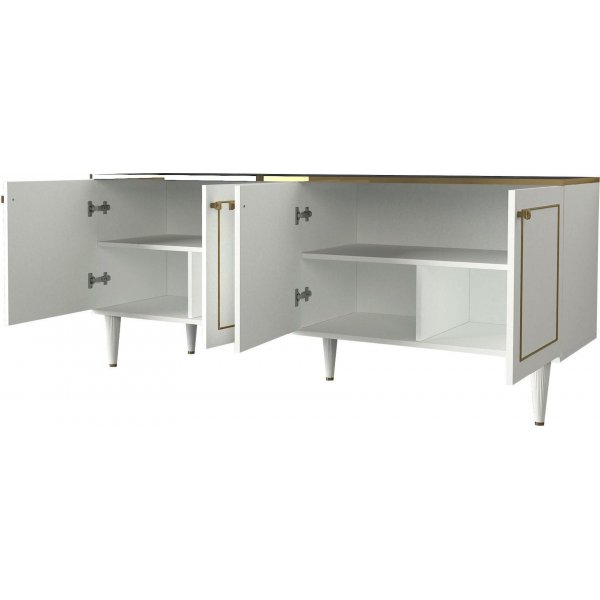 Ravenna skänk - Vit/guld/svart Ravenna skänk - Vit/guld/svart