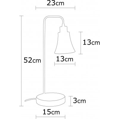 Foca bordslampa - Koppar