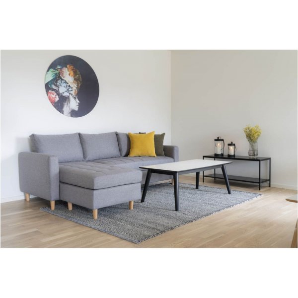 Firenze Divansoffa - Ljusgr�/bok