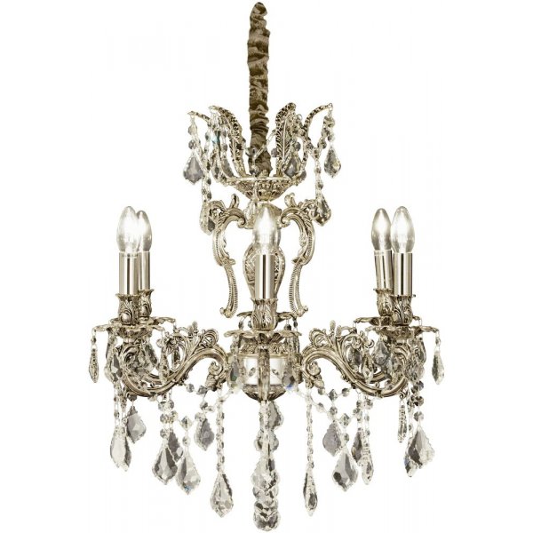 Allington 6 kroonluchter - Antiek zilver