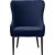 Baldor Lounge fauteuil in blauw fluweel