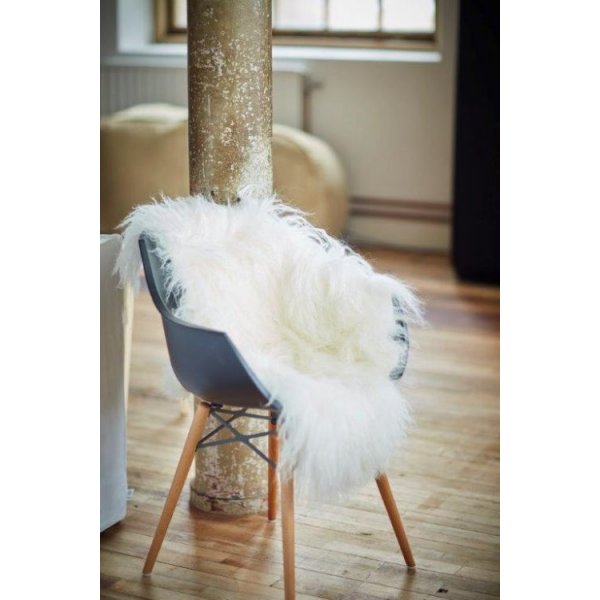 Shansi lammskinn Vit Shansi lammskinn Vit