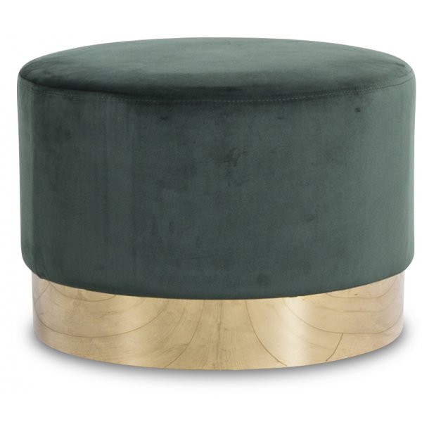 Sittpuff Isabelle 50 cm - Grn (Sammet)/Mssing