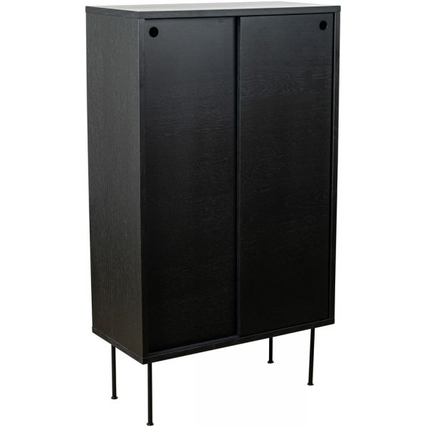 Volume skåp med skjutdörrar - Svartbetsad Ek Volume skåp med skjutdörrar - Svartbetsad Ek