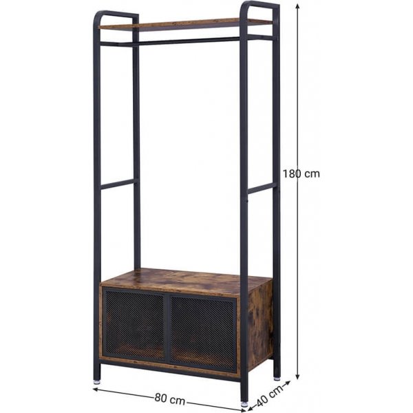 Meuble d\\\'entrée Cerny - Marron/noir Meuble d\\\'entrée Cerny - Marron/noir