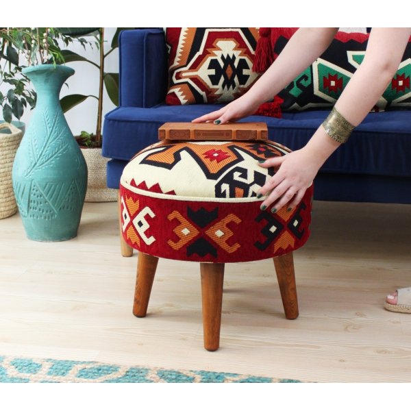 Melik sittpuff 1 - Flerfärgad Melik sittpuff 1 - Flerfärgad