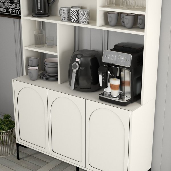 Lyon köksskåp 120 cm - Cream/svart Lyon köksskåp 120 cm - Cream/svart