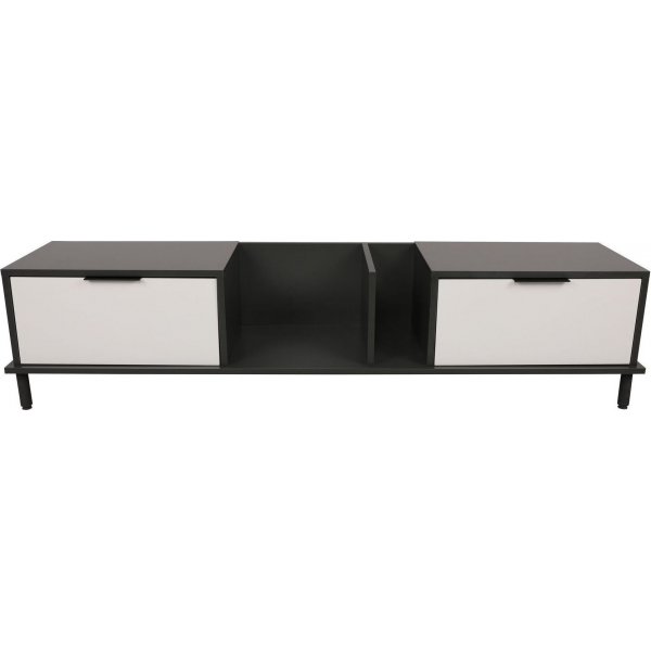 Ibiza TV-b�nk - Vit/antracit