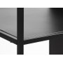 Billy svart bokhylla i metall - 180x80 cm