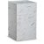 Table d\\\'appoint Stone 30 x 30 cm - Marbre blanc (Stratifi)
