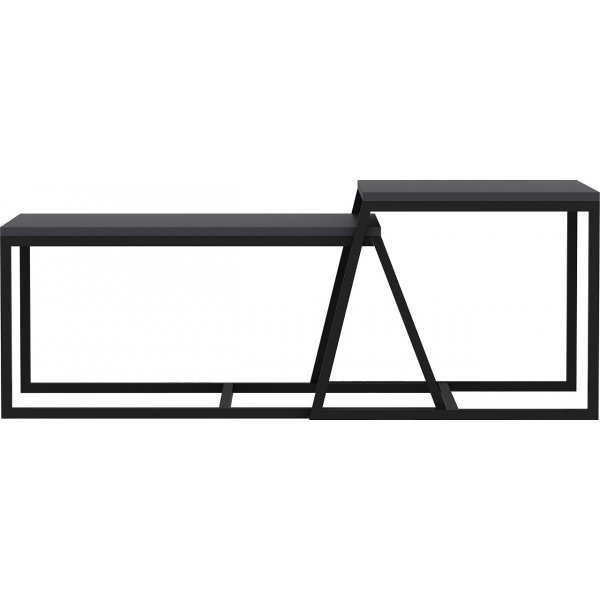 Table basse Pat 75/55 x 50/57 cm - Anthracite Table basse Pat 75/55 x 50/57 cm - Anthracite