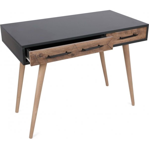 Bureau Milano 105x55 cm - Anthracite/pin