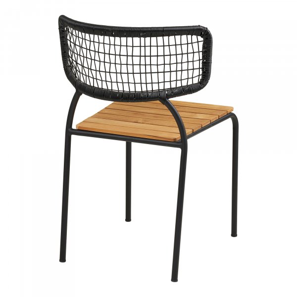 Nashville utematstol - Svart/Natur Nashville utematstol - Svart/Natur