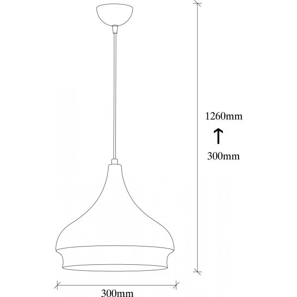 Dodo taklampa 2412 - Vit