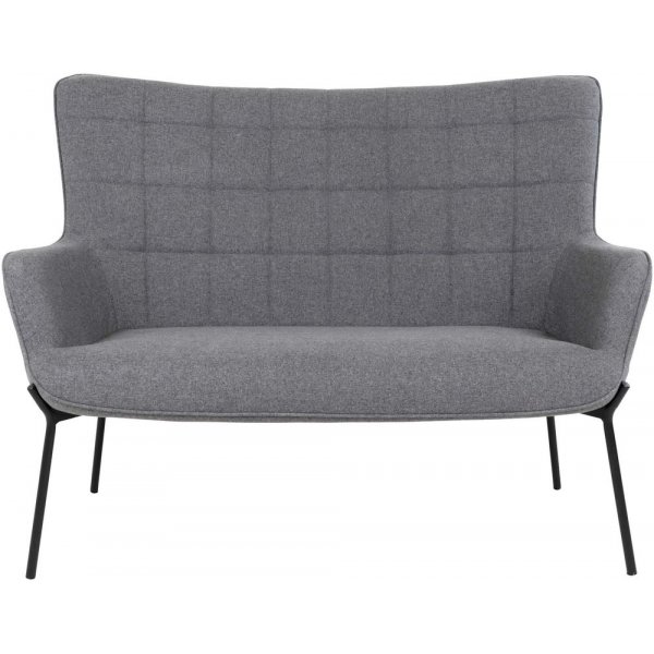 Glasgow 2-sits soffa - Gr/svart