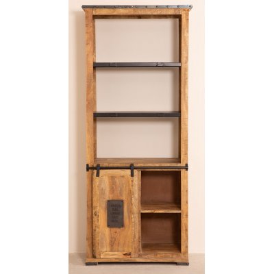 WoodCraft bokhylla med skjutdörr - Vintage / Mango