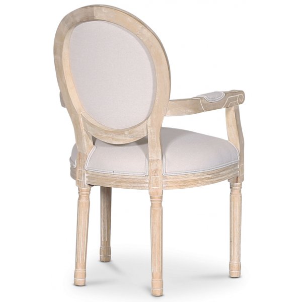 Cholet karmstol - Antik finish / Linne Cholet karmstol - Antik finish / Linne