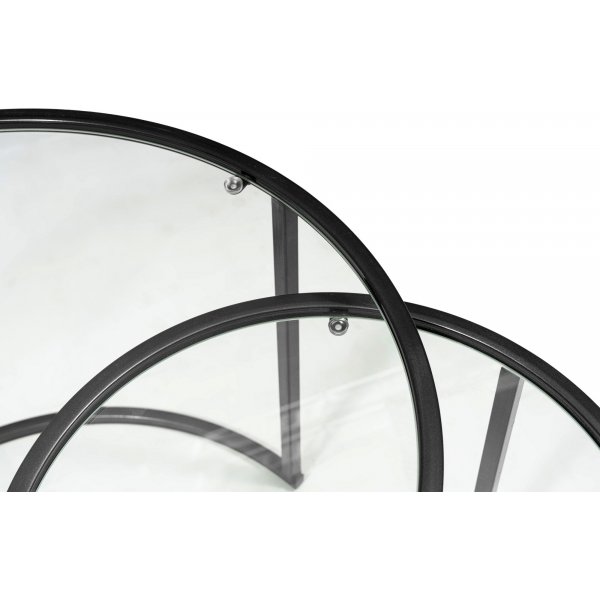 Bela soffbord-set Ø60/80 cm- Svart Bela soffbord-set Ø60/80 cm- Svart