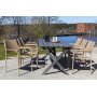 Scottsdale utematgrupp med 6 st karmstolar (stapelbara) och matbord 190 cm - Natur + Textilskydd fr mbler