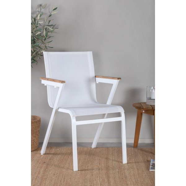 Chaise de salle à manger Mexico - Naturel/Blanc Chaise de salle à manger Mexico - Naturel/Blanc