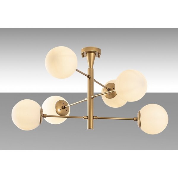 Arve taklampa 10173 - Guld/vit