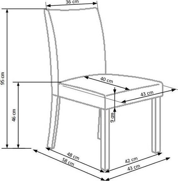 June stol - wenge/mörk brun June stol - wenge/mörk brun