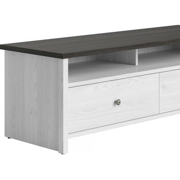 Banc multimédia Salvador - Blanc/noir Banc multimédia Salvador - Blanc/noir