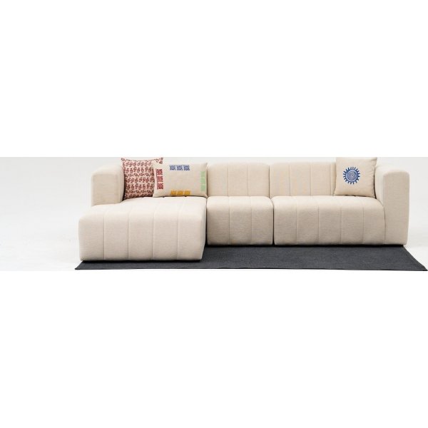 Beyza divansoffa vnster - Cream