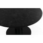 Next 85 runt soffbord - Svart / marmor (Donau Granit)