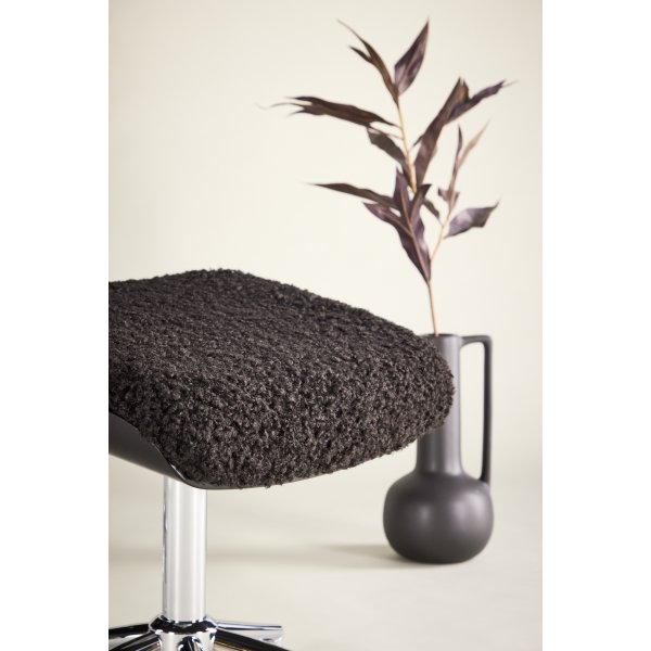 Reclinerfåtölj med fotpall Svart / Krom - Hagön + Textilrengöring för möbler Reclinerfåtölj med fotpall Svart / Krom - Hagön + Textilrengöring för möbler