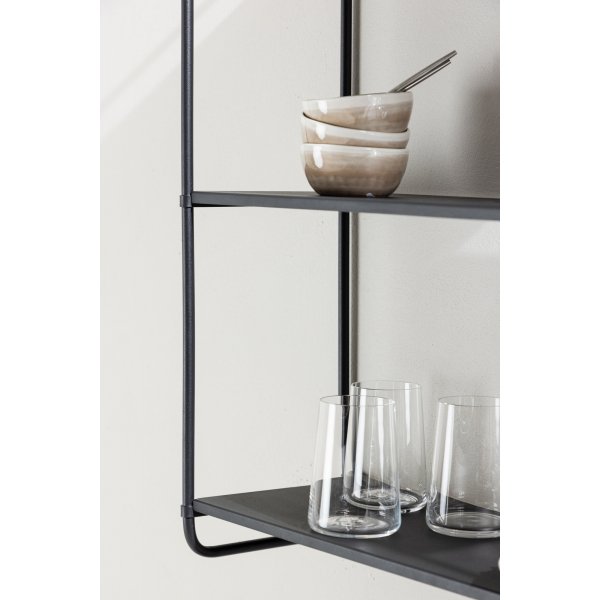 Lyon wandplank 63 x 62 cm - Zwart Lyon wandplank 63 x 62 cm - Zwart