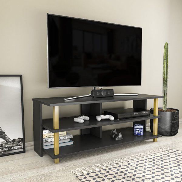 Pueblo TV-bänk - Guld/antracit Pueblo TV-bänk - Guld/antracit