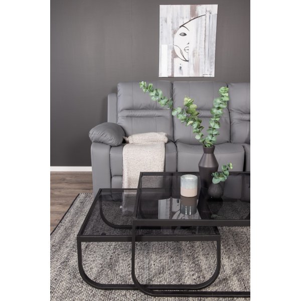 Mozart h�rnsoffa (recliner) - Gr� (PU)