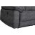 Canap inclinable 3 places Coventry avec mcanisme lectrique - Microfibre grise