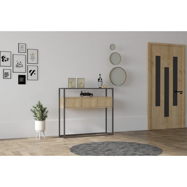 Guarda consoletafel 90 x 34 cm - Saffier eiken