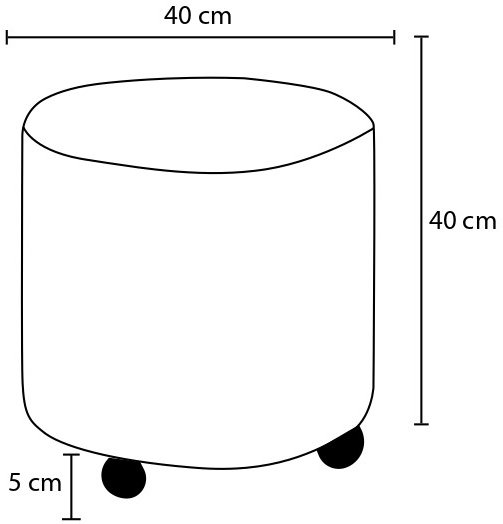 Pouf Mario - Gris Pouf Mario - Gris