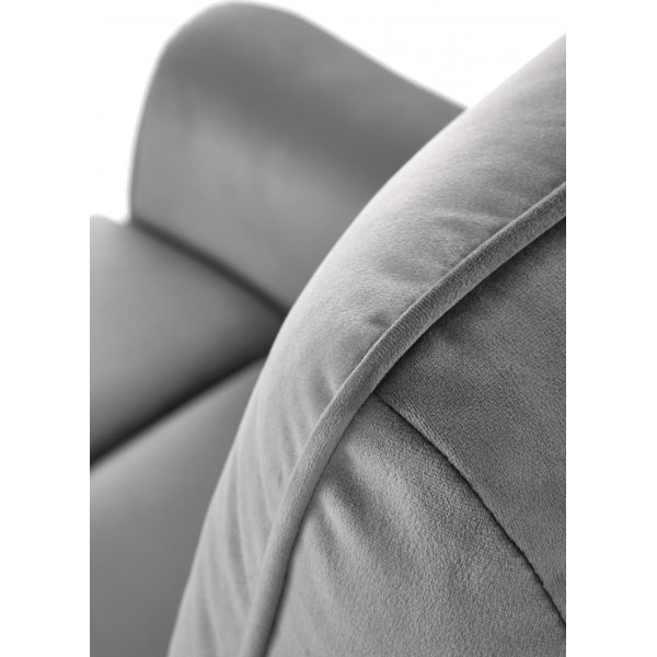 Fauteuil inclinable électrique Semir avec USB - velours gris Fauteuil inclinable électrique Semir avec USB - velours gris