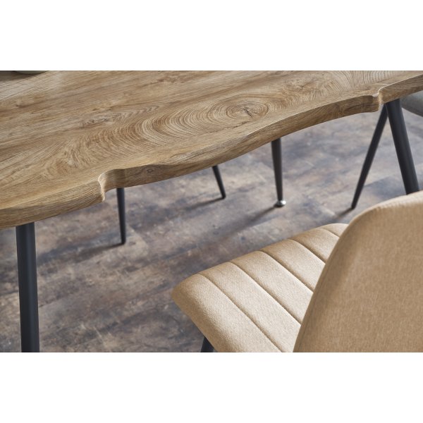 Table  manger Farside 120 cm - Chne/noir