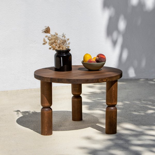 Ida soffbord Ø60 cm - Valnöt Ida soffbord Ø60 cm - Valnöt