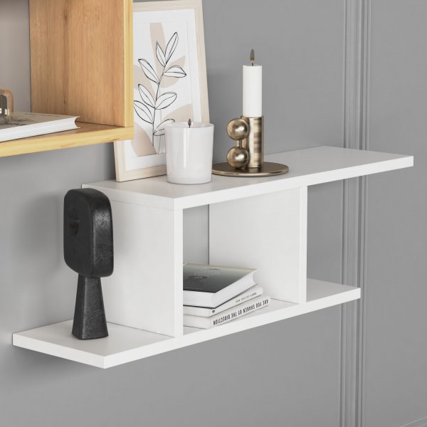 Deren vägghylla - Vit/ek Deren vägghylla - Vit/ek