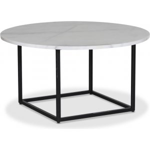 Dexter runt soffbord Ø85 cm - Metall / Vit marmor sten Dexter runt soffbord Ø85 cm - Metall / Vit marmor sten