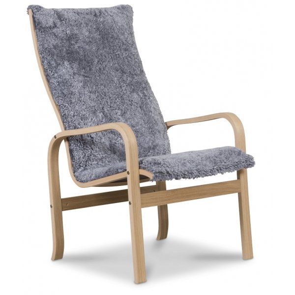 Frank fåtölj i scandinavian grey - Oljad ek + Textilrengöring för möbler Frank fåtölj i scandinavian grey - Oljad ek + Textilrengöring för möbler