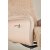 Hagn reclinerftlj med fotpall - Beige frskinnsimitation/whitewash ek + Textilrengring fr mbler