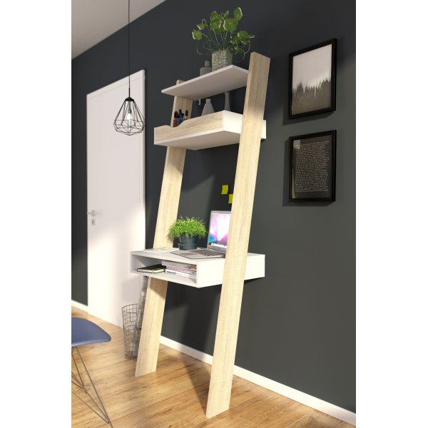 Bureau Oslo 65 x 48 cm - Blanc/chne