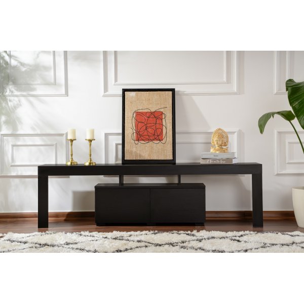 Enclave TV-bänk - Svart trä Enclave TV-bänk - Svart trä