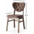 Lot de 2 chaises de salle  manger Elma - Marron