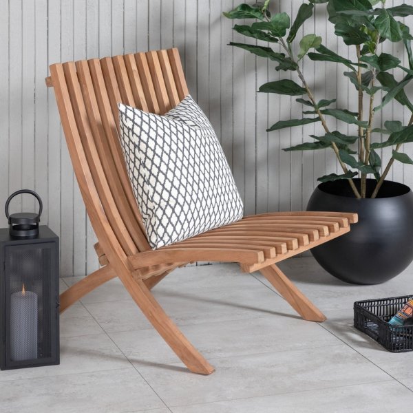 Kenya loungestoel - Teakhout