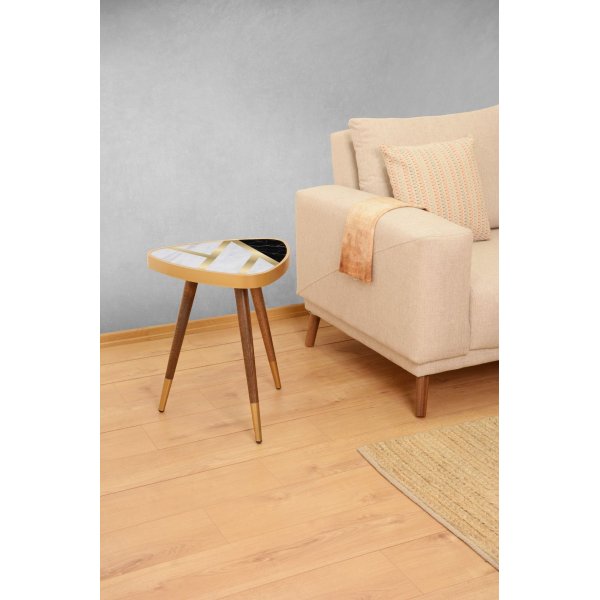 Liny sidobord triangel 45 x 45 cm - Flerfrgad