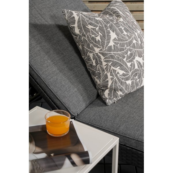 London ligbed - Zwart/grijs London ligbed - Zwart/grijs