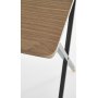 Lachlan skrivbord 90 x 50 cm - Valnt/Svart/Mssing